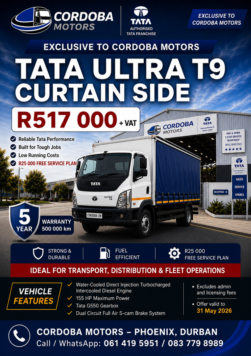 Tata Ultra T.9 Curtain Side