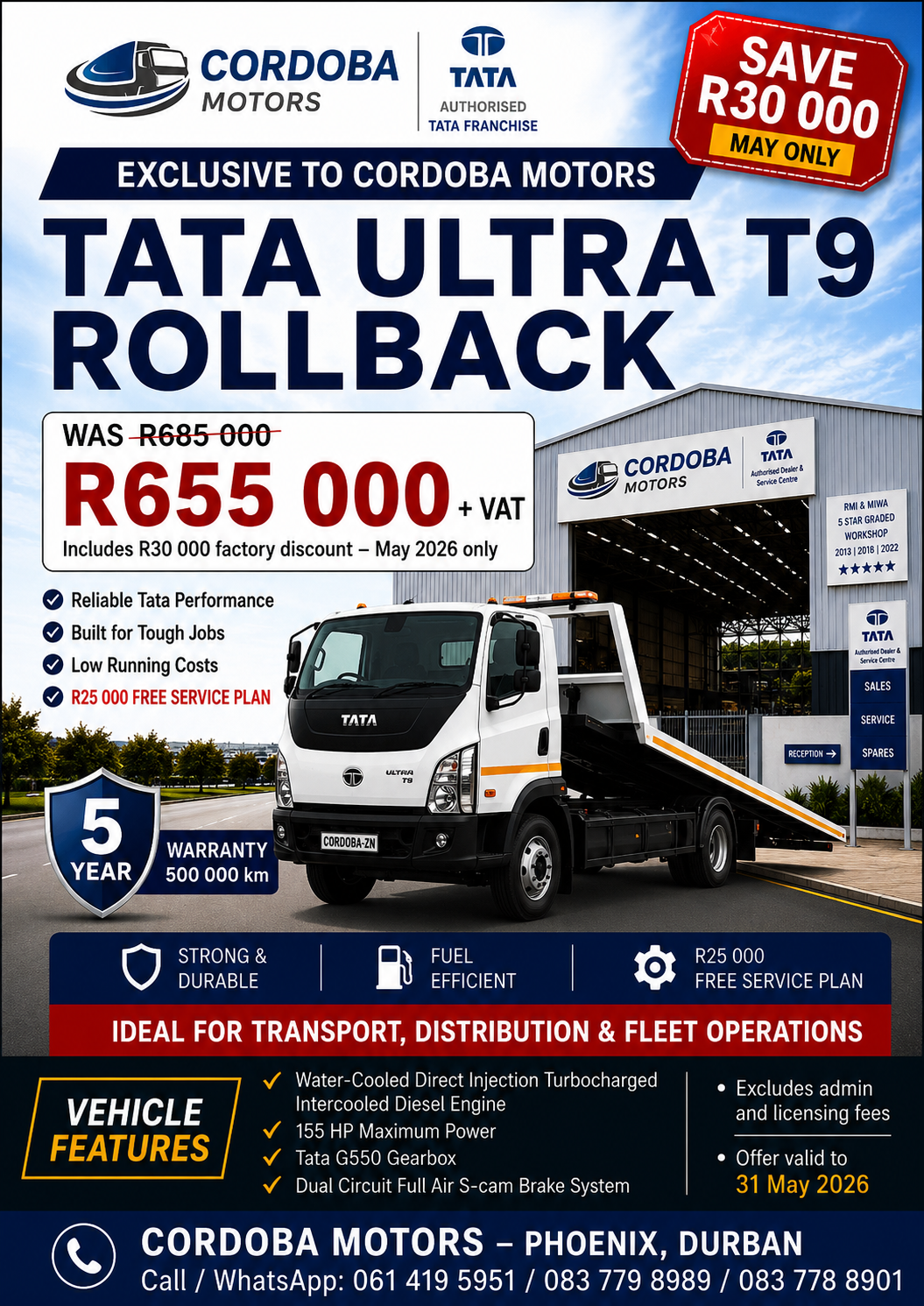 Tata Ultra T.9 Rollback
