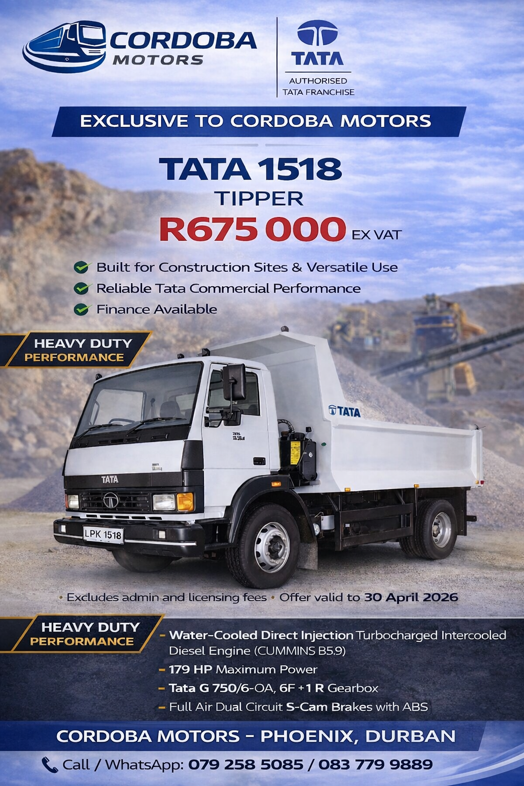 Tata 1518 Tipper